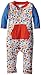 Zutano Baby Boys Periwinkle Multi Stripe Romper