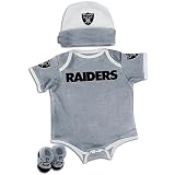 Raiders Reebok NFL 3 pc Tm Bodysuit,boot - Infants