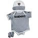 Raiders Reebok NFL 3 pc Tm Bodysuit,boot - Infants