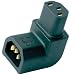 AudioQuest power adapter - IEC male to IEC female - 90 degree