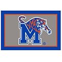 University of Memphis Rug - Blue/ Gray (Rectangle)
