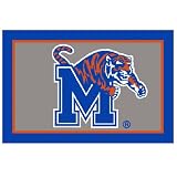 University of Memphis Rug - Blue/ Gray (Rectangle)