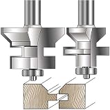 Tongue & Groove V-Notch Router Bit 2-Bit Set