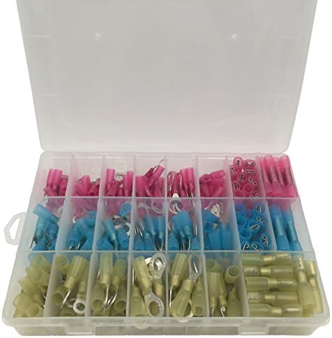 250 Piece Automotive Marine RV Heat Shrink Wire Terminal Assortment