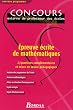 Epreuve �crite de math�matiques : Tome 2, Questions compl�mentaires et mises en oeuvre p�dagogiques Concours externe de professeur des �coles