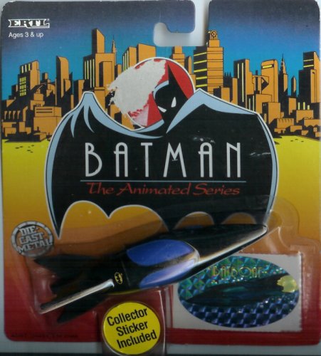 1993 Batman : The Animated Series #5 Batboat 1:64 Diecast Metal Vehicle & Collector Sticker by Ertl