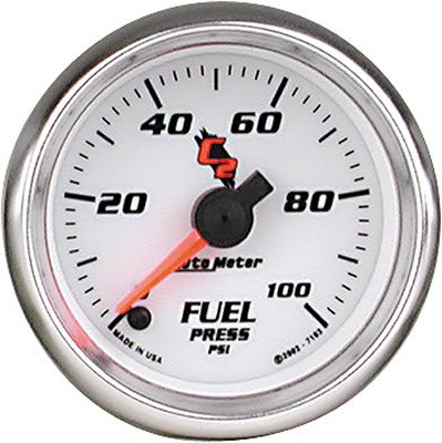 Auto Meter 7163 C2 Full Sweep Electric Fuel Pressure Gauge