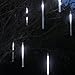 AGPtek® 50CM Meteor Shower Rain Tube Snowfall LED Light For Christmas Tree Garden Decoration - Cool White