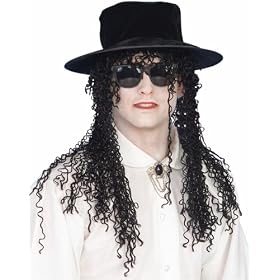 Men's Michael Jackson Costume Hat with Wig