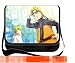 Japanese Anime NARUTO Namikaze Minato & Uzumaki Naruto Shoulder Bag Japanese Anime Casual Bag School