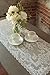Heritage Lace Downton Abbey Grantham Table Runner, 14 x 36, White