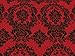 Taffeta Flocking Damask Dark Red 58 Inch Wide Fabric by The Yard from The Fabric Exchange