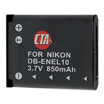 CTA Digital DB-ENEL10 EN-EL10 Rechargeable Lithium-Ion Battery (850mAh, 3.7V) Replacement for Nikon EN-EL10 Battery