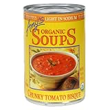 Amys Organic Light In Sodium, Chunky Tomato Bisque, 14.5-Ounce Cans (Pack of 12)