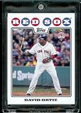 2008 Topps National Baseball Card Day # 4 David Ortiz Boston Red Sox - Promo Baseball Card in Protective Screw Down Display Case