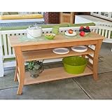 Cedar Entertaining Buffet Table (Natural) (31H x 58W x 20D)