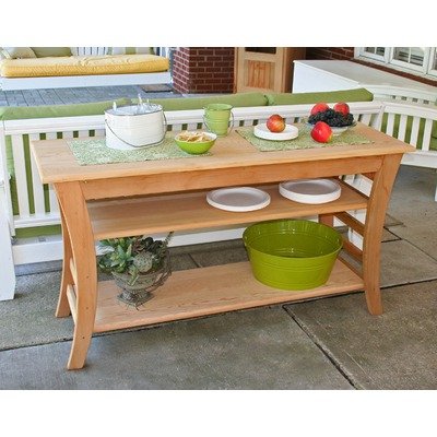 Cedar Entertaining Buffet Table (Natural) (31H x 58W x 20D)