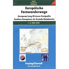 Freytag Berndt Wanderkarten : Europ�ische Fernwanderwege: General Map