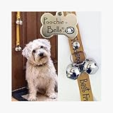 PoochieBells Classic Dog Potty Training Doorbell in Warm Gold and Brown, Best Friend Wording