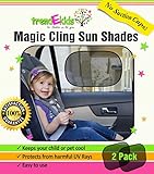 trendEkids Premium Baby Car Window Magic Cling Sun Shades. Blocks 97% of Harmful UV Rays Protects Your Child From Sunlight Glare 2X Ultimate Child Car Side Window Sunscreens 100% Money Back Guarantee