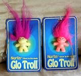 Norfin Hanging Trolls Glow in the Dark with Suction Cup and Gold Colored Chain (1991)