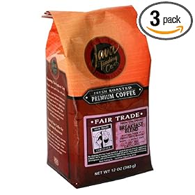 Java Trading Company Fair Trade Organic Breakfast Blend, 12-Ounce Bags (Pack of 3)