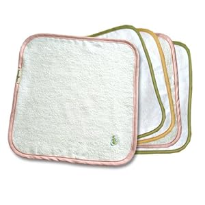 Organic Bamboo Baby Wipes Set of 5