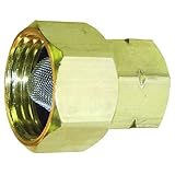 Oregon 37-220 Pressure Washer Garden Hose Adapter Brass Swivel Cone Filter 3/4-Inch Female x 1/2-Inch Female