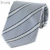 Steel Striped New Extra Long Necktie Tie