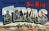 Greeting Card from Texas, Art Poster, size 20" x 16"