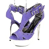 Fahrenheit Hucci07 Platform Pumps Purple