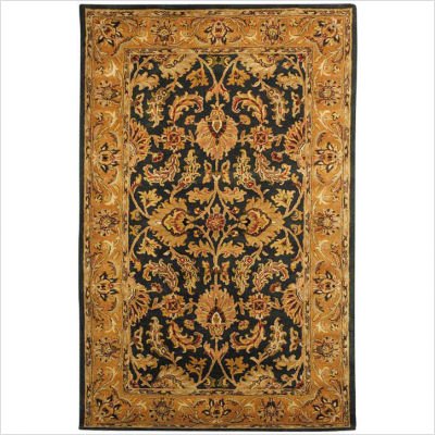 Safavieh Heritage Collection HG628A Handmade Dark Green and Gold Hand-Spun Wool Area Runner Rug, 2-Feet 3-Inch by 10-Feet
