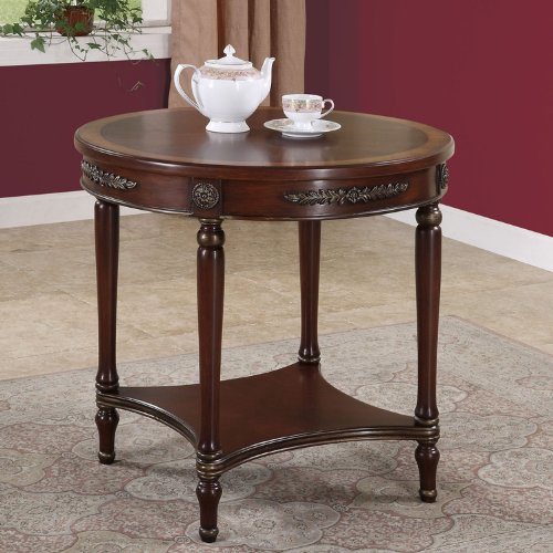 Powell Masterpiece Warm Cherry Accent Table