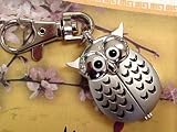 Owl Watch w / Keychain Clip Pocket Watch