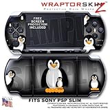 Penguins on Black WraptorSkinz Skin and Screen Protector Kit fits Sony PSP  ....