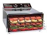 TSM Products Stainless Steel Food Dehydrator with 5 Stainless Steel Shelves