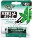 Hawaiian Tropic Herbal Aloe Sunscreen Lip Balm SPF 45+ Vanilla-Mint Flavored (1 Each)