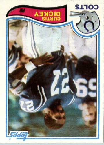 1982 Topps # 13 Curtis Dickey Baltimore Colts Football Card - In Protective Screwdown Display Case!