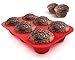 Sorbus 6 Cup Silicone Texas Muffin Baking Pans, 6 Cup Large, Non-Stick, Easy to Clean - Set of 2