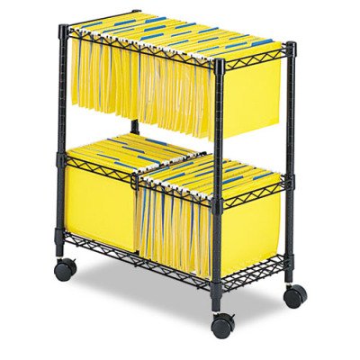 SAF5278BL - Two-Tier Steel File Cart
