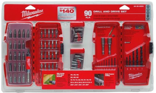 Buy Milwaukee 48-32-8003H 90-Piece Drill and Drive SetB003U1PHSG Filter