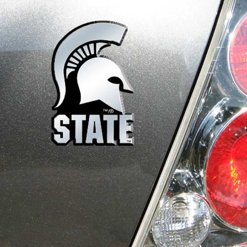 Michigan State Silver Car Emblem