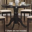 Coaster Pedestal Round Dining Table Cappuccino Finish