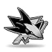 Rico Industries NHL San Jose Sharks Chrome Finished Auto Emblem 3D Sticker