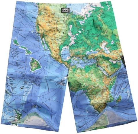 Wingler New Men's Goombah Boardshort Swim Wear Blue/Black A11 (Waist:34 Inch, Green)