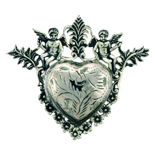 Pasionista Medaillon, Anh&auml;nger 925 Sterling Silber Herz mit Engeln 605807 Preisvergleich