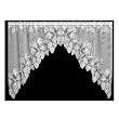 Heritage Lace Woodland 68-Inch Wide by 40-Inch Drop Swag Pair, Ecru