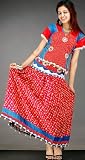 Floral Printed Two-Piece Lehenga Choli from Chhatisgarh with Cowries – Pure Cotton