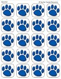 Teacher Created Resources Blue Paw Prints Stickers (5747)