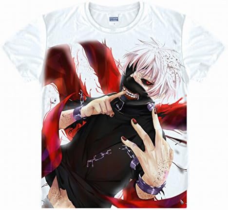 Gianter Tokyo Ghoul Kaneki Ken Costume T Shirt, Large